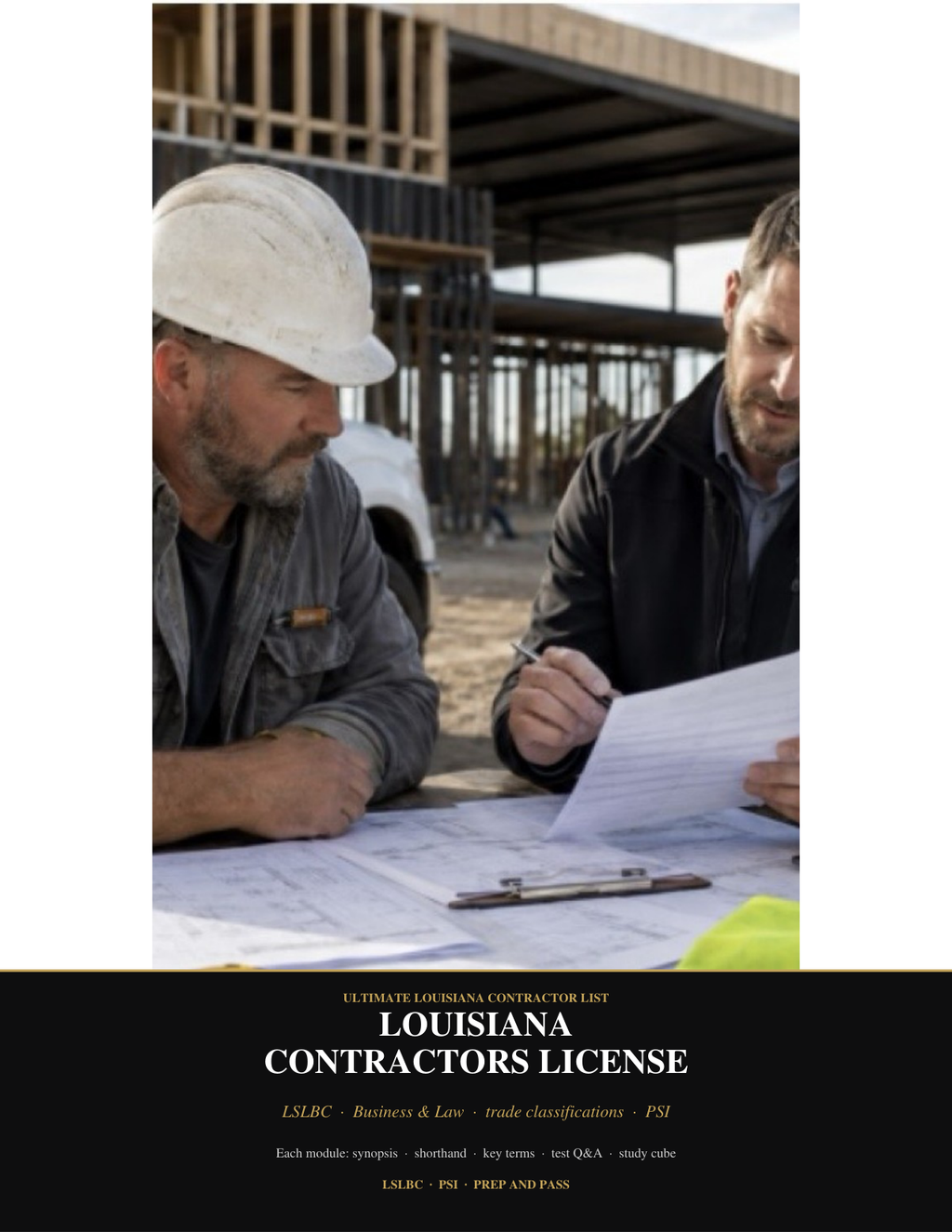 Louisiana Contractors License Study Guide | LSLBC Exam Review PDF, Practice Questions | Instant Download