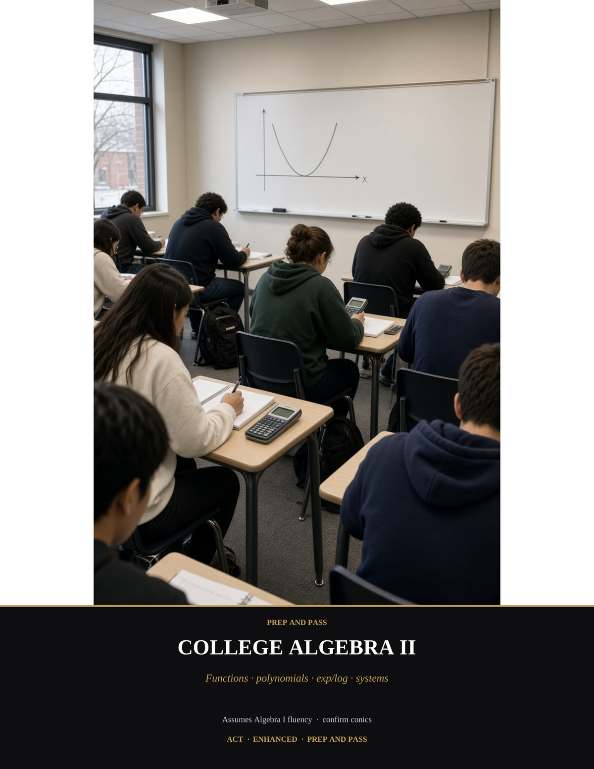 College Algebra II Study Guide | Algebra 2 Exam Review PDF, Formulas & Practice | Instant Download
