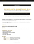 Certified Hotel Administrator Study Guide | CHA Exam Review PDF, Hotel Management | Instant Download