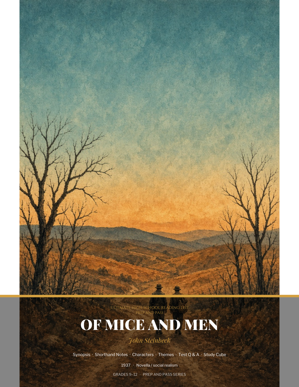 Of Mice and Men Study Guide | John Steinbeck Test Prep PDF, Synopsis Characters Themes Q&A | Instant Download