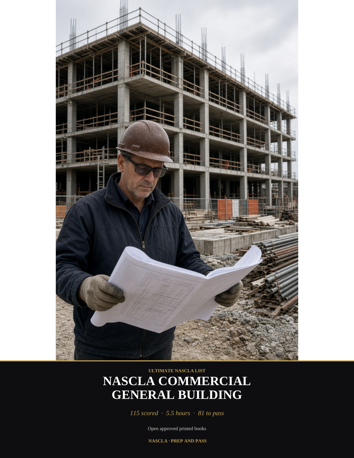 NASCLA General Building Contractor Exam Study Guide | Contractor License Test Prep PDF, Practice Questions, PSI Exam | Instant Download