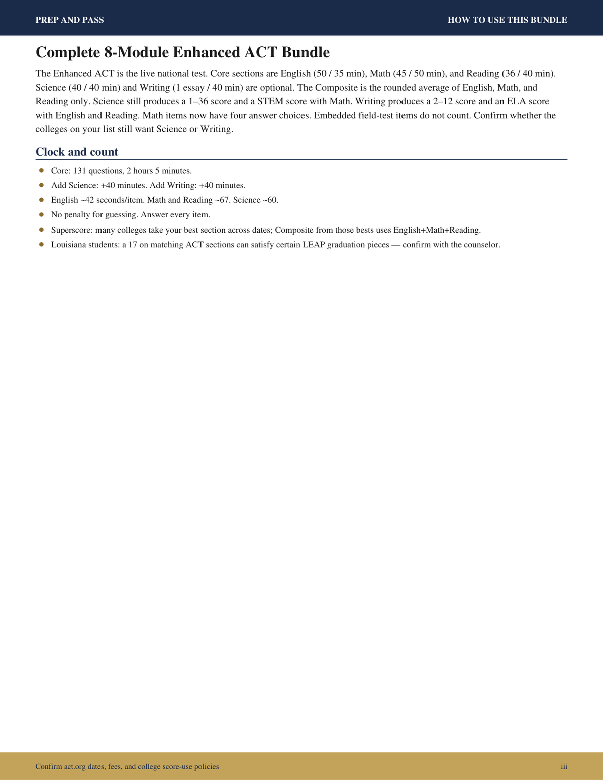 ACT Enhanced Study Guide 2025-2026 | English Math Reading Science Test Prep PDF, Practice Questions | Instant Download