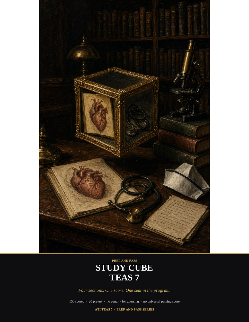 ATI TEAS 7 Study Guide | Nursing Entrance Exam Prep PDF, Reading Math Science English Review, Practice Questions | Instant Download