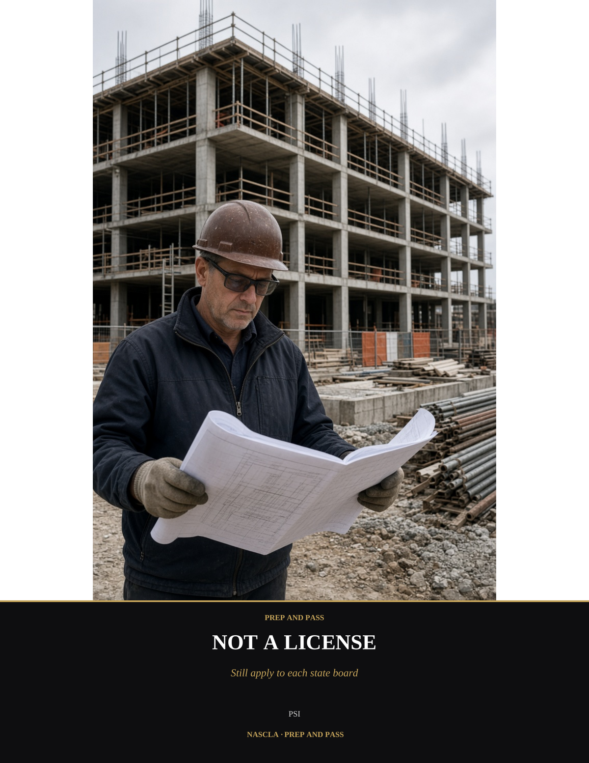 NASCLA General Building Contractor Exam Study Guide | Contractor License Test Prep PDF, Practice Questions, PSI Exam | Instant Download