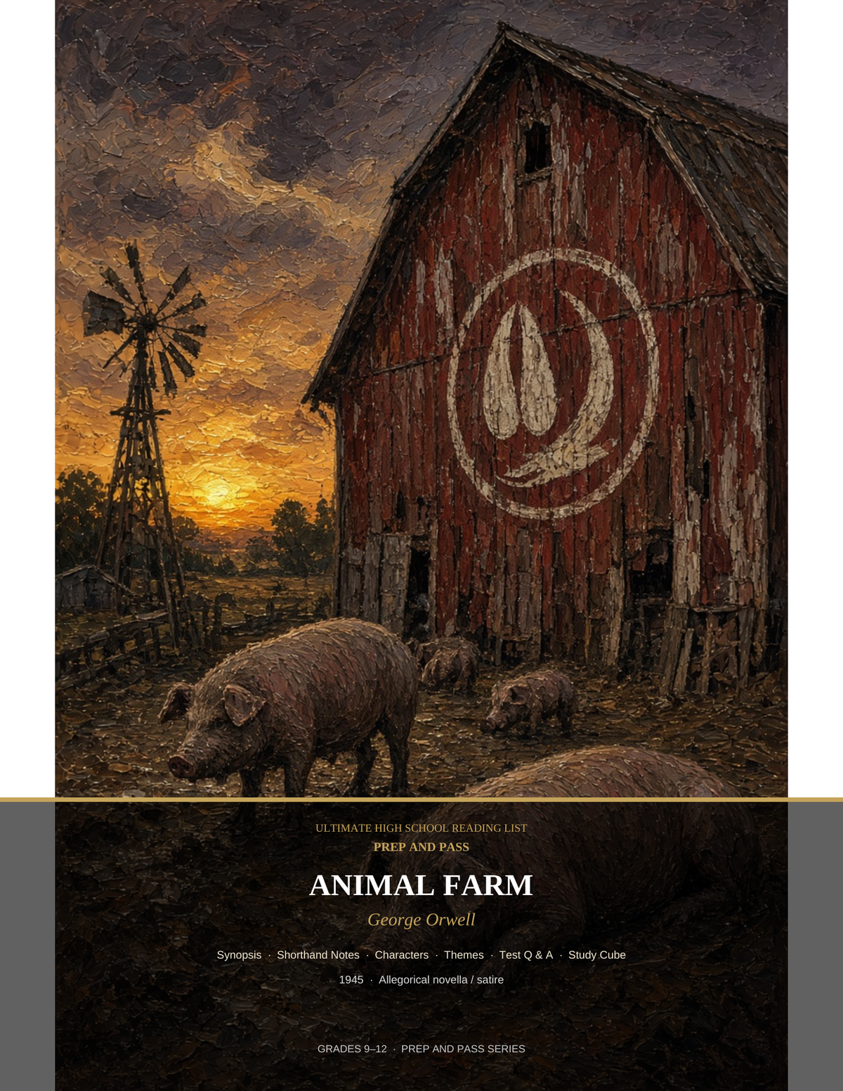 Animal Farm Study Guide | George Orwell Test Prep PDF, Synopsis Characters Themes Q&A | Instant Download
