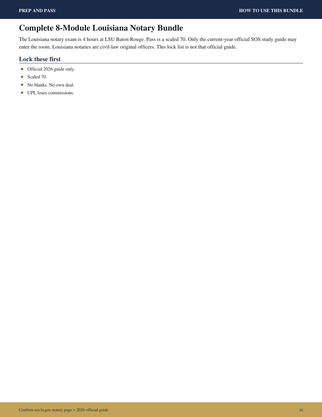 Louisiana Notary Public Study Guide | Notary Exam Review PDF, Practice Questions | Instant Download