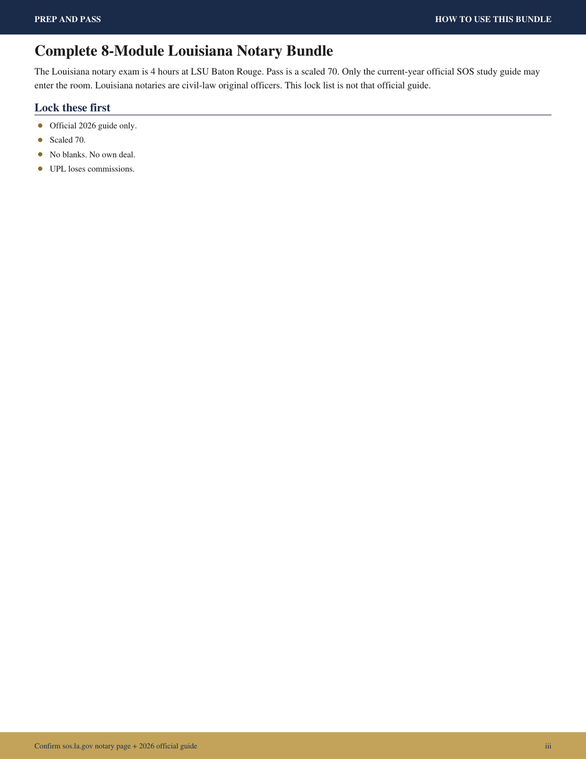 Louisiana Notary Public Study Guide | Notary Exam Review PDF, Practice Questions | Instant Download