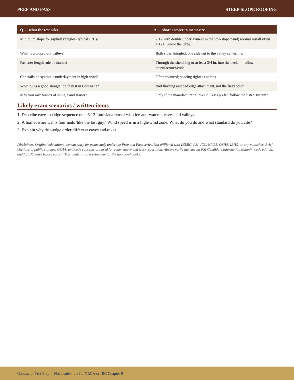 Louisiana Roofing Contractor Exam Study Guide | LSLBC Test Prep PDF, Business Law Trade Knowledge Review | Instant Download
