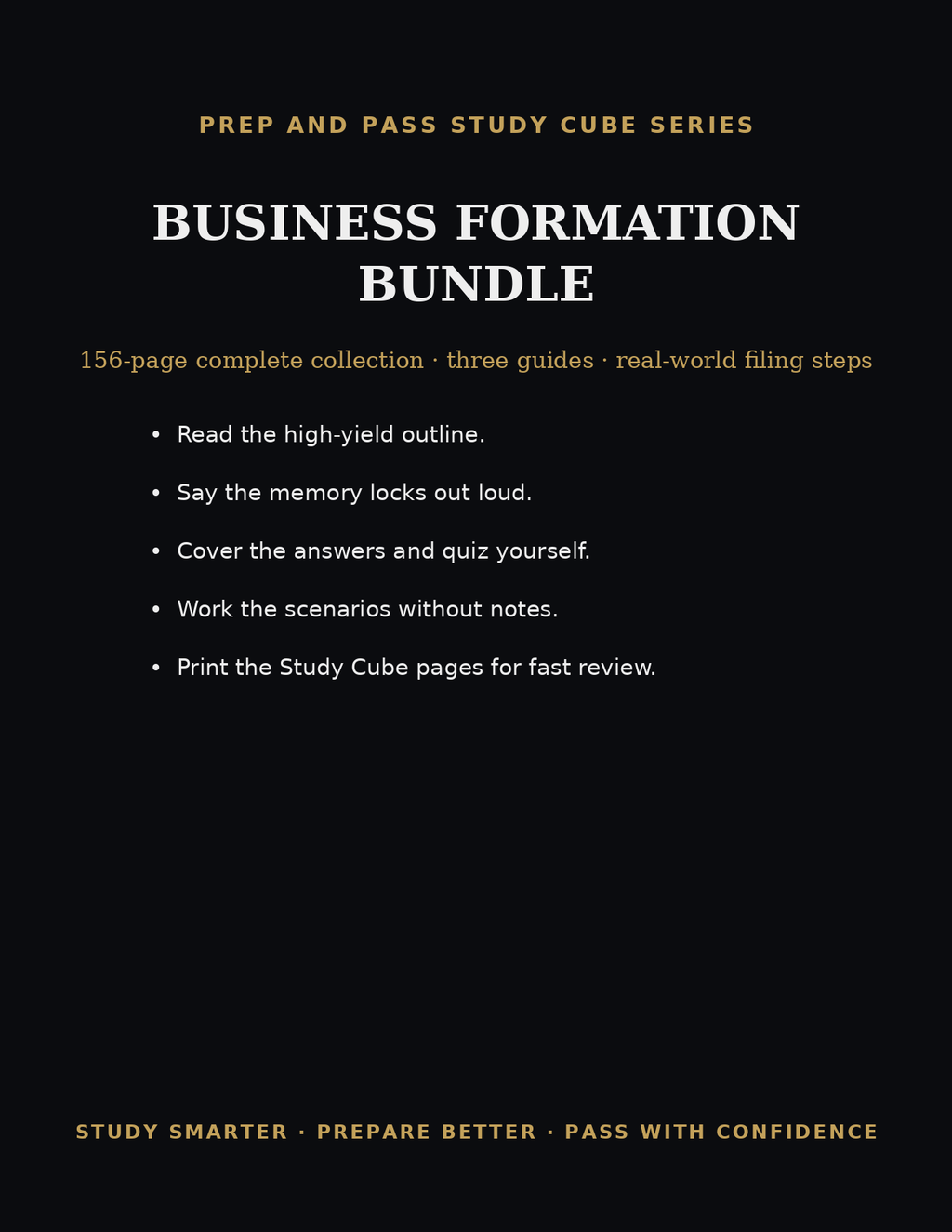 Business Formation Bundle | LLC + S Corp + C Corp Startup Guide PDF, Start Your Own Business | Instant Download