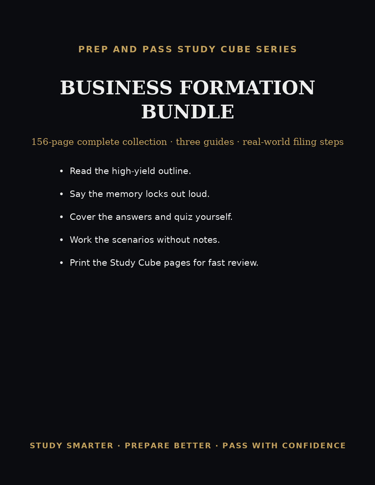 Business Formation Bundle | LLC + S Corp + C Corp Startup Guide PDF, Start Your Own Business | Instant Download