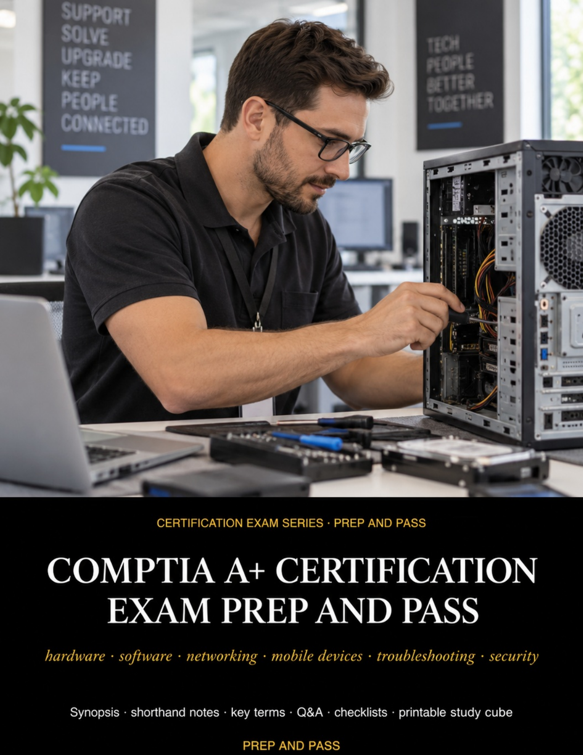 CompTIA A+ Certification Study Guide | Core 1 Core 2 Exam Review PDF, Practice Questions | Instant Download