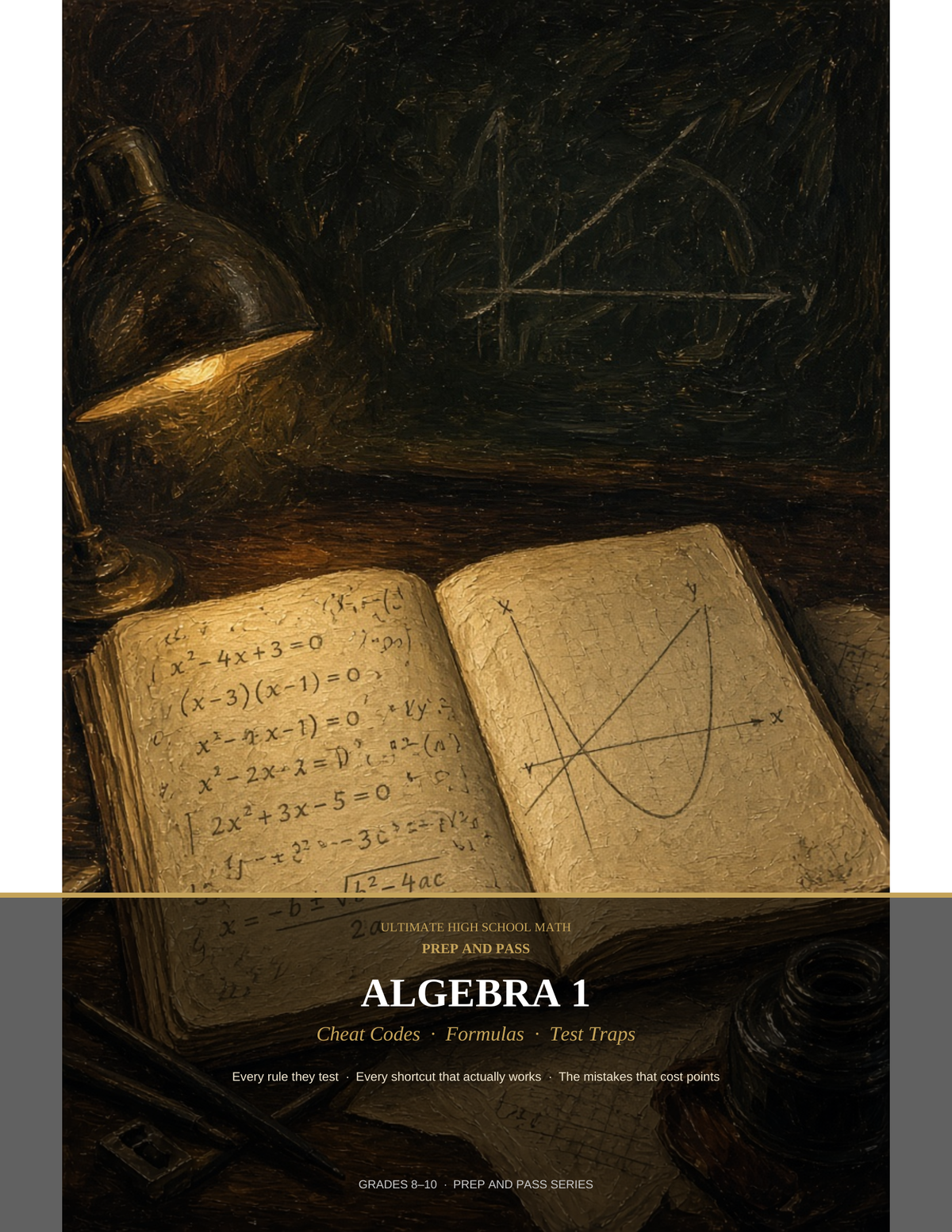 Algebra 1 Cheat Codes Study Guide | Formulas Shortcuts Test Traps PDF, High School Math Review | Instant Download
