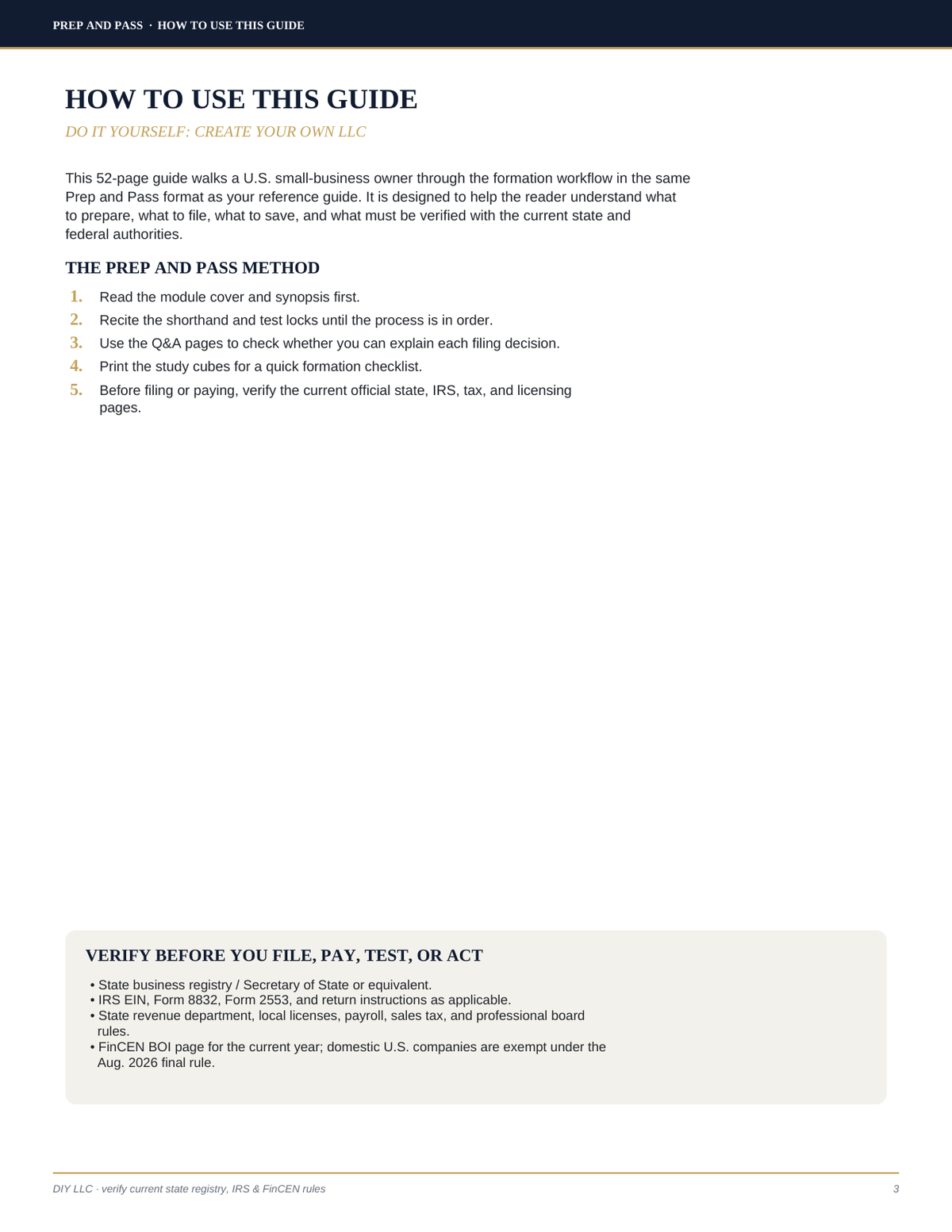 Start Your Own LLC Study Guide | DIY LLC Formation PDF, How to Form an LLC, Small Business Startup | Instant Download