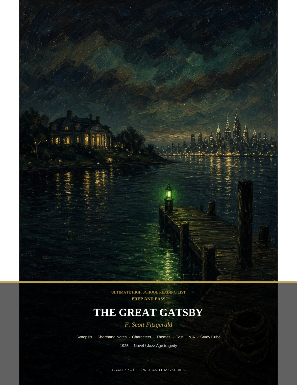 9-Book Classics Bundle | High School Literature Study Guides PDF, Gatsby 1984 Mockingbird & More | Instant Download