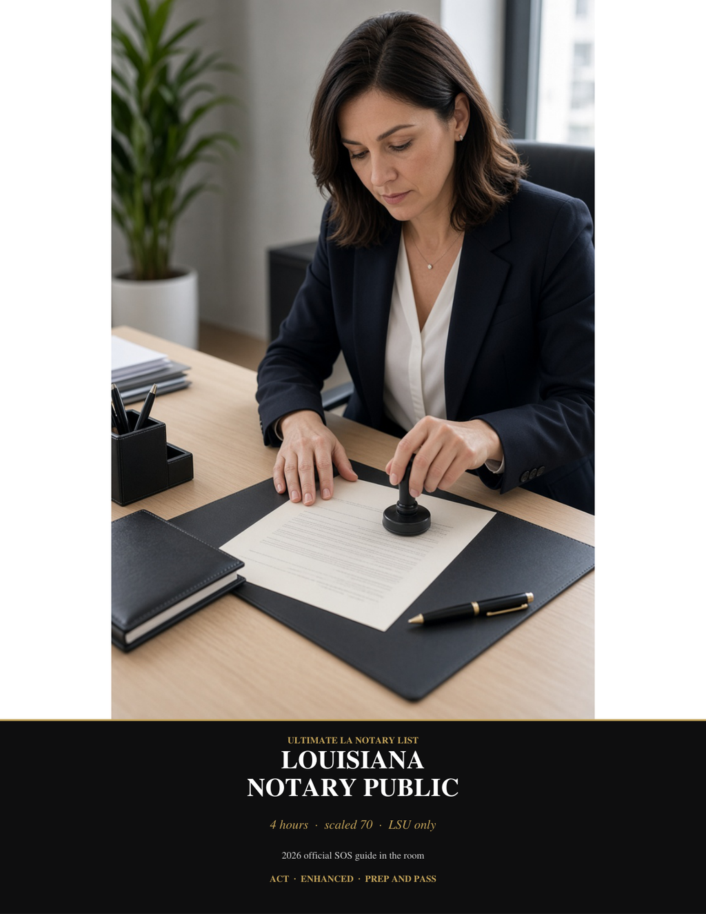 Louisiana Notary Public Study Guide | Notary Exam Review PDF, Practice Questions | Instant Download