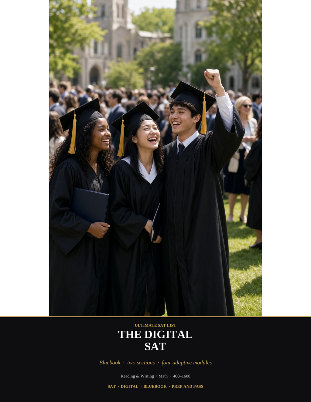 Digital SAT Study Guide 2025-2026 | SAT Prep Book PDF, Bluebook Reading Writing Math Review, Practice Questions | Instant Download