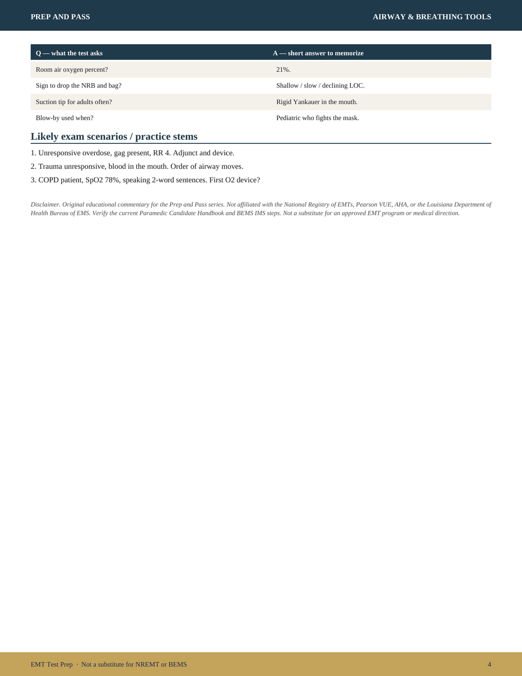 NREMT EMT-Basic Exam Study Guide | National Registry EMT Cognitive Test Prep PDF, Louisiana EMS License Review | Instant Download