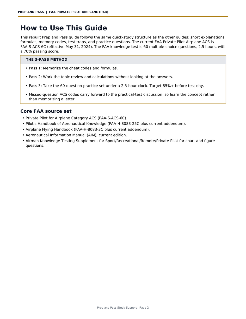FAA Private Pilot Exam Study Guide | PAR Airplane Test Prep PDF, Regulations Weather Navigation | Instant Download