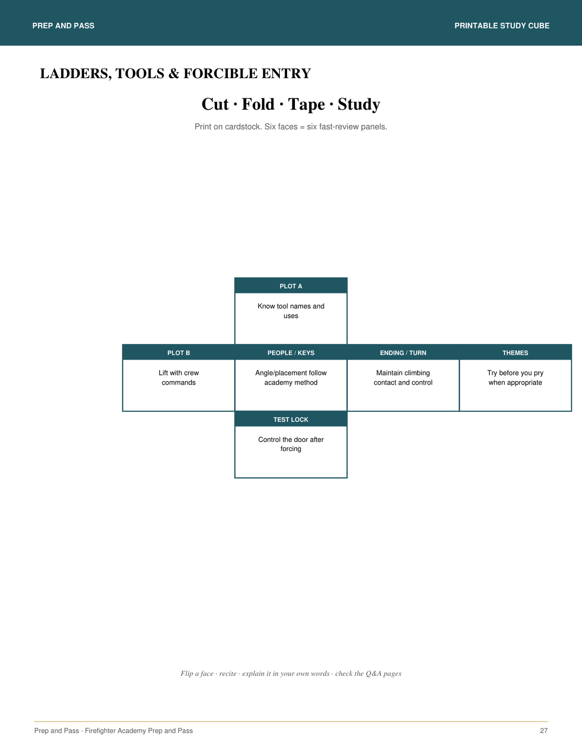 Firefighter Academy Study Guide | Fire Academy Exam Prep PDF, Practice Questions, Entrance Test Review | Instant Download