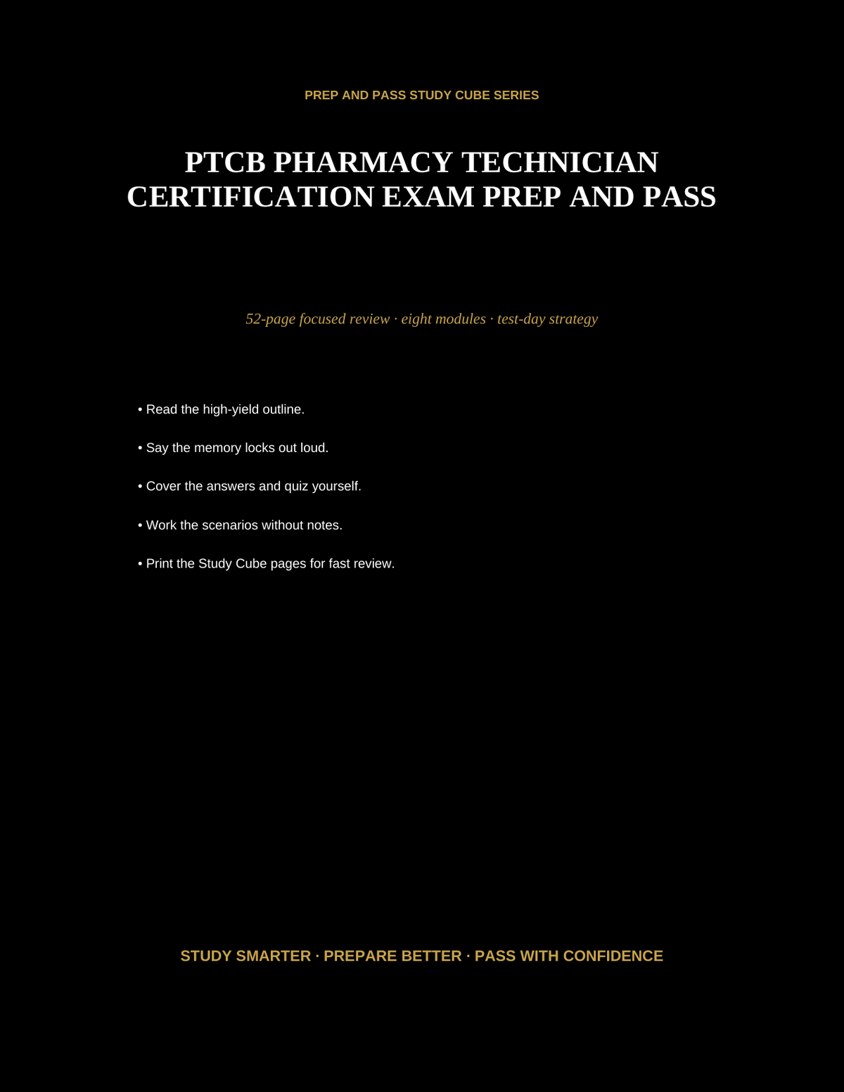 PTCB Pharmacy Technician Study Guide | Pharmacy Tech Certification Exam Review PDF, Practice Questions | Instant Download