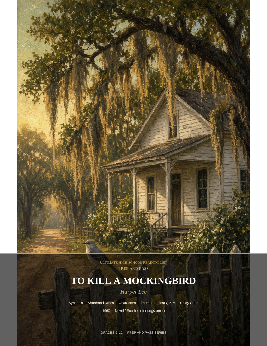 To Kill a Mockingbird Study Guide | Harper Lee Test Prep PDF, Synopsis Characters Themes Q&A | Instant Download