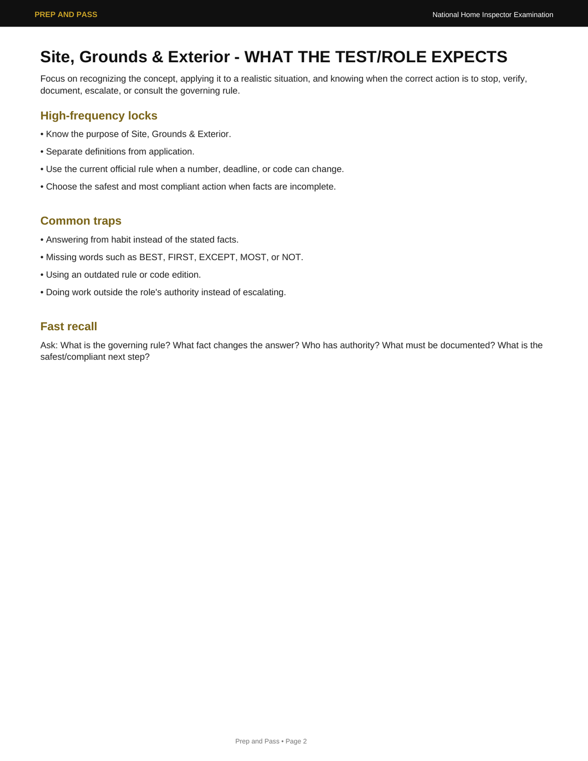 Home Inspector Study Guide | National Home Inspector Exam Prep PDF, Practice Questions, Test Review