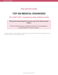 Top 200 Medical Diagnoses Study Guide | ICD-10-CM FY2027 Codes Review PDF | Instant Download